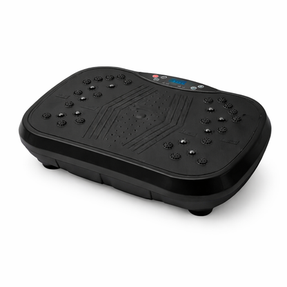 Black vibration plate on a white background